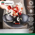 WOK Z POKRYWĄ Z POWŁOKĄ MARMURKOWĄ 30cm KINGHOFF KH-1984