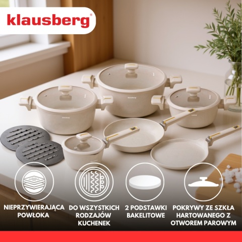 ZESTAW 12 ELEM. GARNKÓW MARMURKOWYCH KLAUSBERG KB-7967