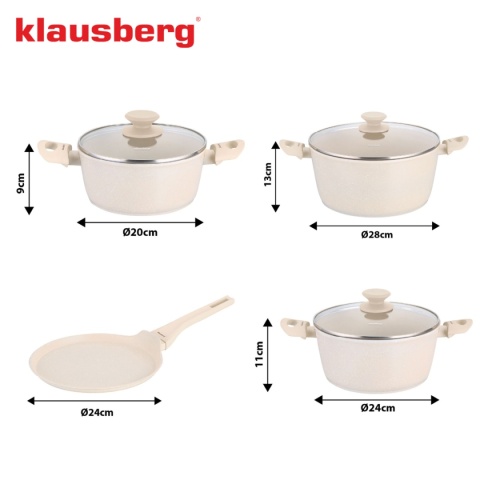 ZESTAW 6 ELEM. GARNKÓW MARMURKOWYCH KLAUSBERG KB-7961