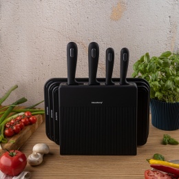 ZESTAW NOŻY I DESEK KUCHENNYCH W STOJAKU KLAUSBERG KB-7980
