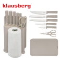 ZESTAW NOŻY W STOJAKU Z DESKĄ I CHWYTEM NA RĘCZNIK KLAUSBERG KB-7978