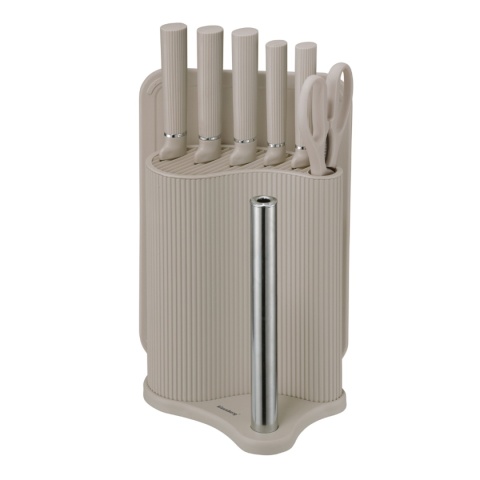 ZESTAW NOŻY W STOJAKU Z DESKĄ I CHWYTEM NA RĘCZNIK KLAUSBERG KB-7978