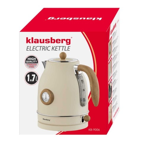 CZAJNIK ELEKTRYCZNY 1,7L Z TERMOMETREM KLAUSBERG KB-7907 RETRO