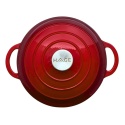EMALIOWANY GARNEK ŻELIWNY 24cm 4L HAGE CZERWONY