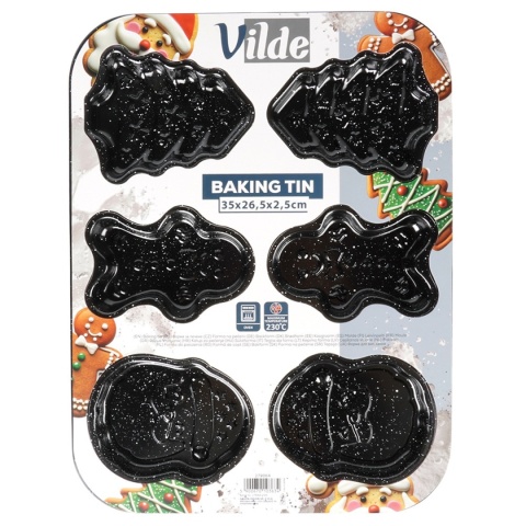 FORMA BLACHA PROSTOKĄTNA DO CIASTA 36,5x24cm KINGHOFF KH-1975