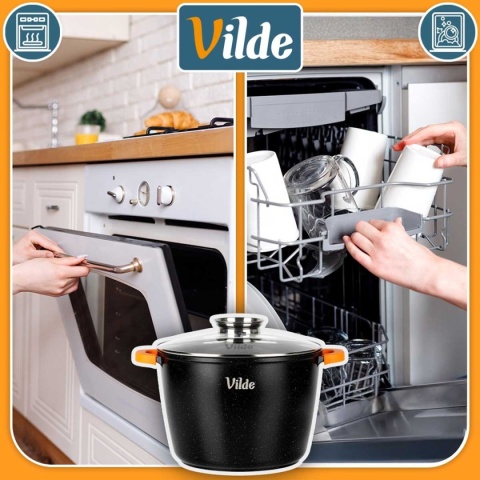 GARNEK GRANITOWY WYSOKI 9,7L 28cm Z POKRYWĄ Z AROMATYZEREM TERRUNA 199111