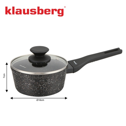 RONDELEK MARMUROWY 1,2l Z POKRYWĄ KLAUSBERG KB-7986