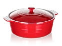 NACZYNIE CERAMICZNE Z POKRYWĄ DO ZAPIEKANIA 26 cm 3L BANQUET CULINARIA