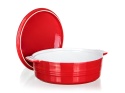 NACZYNIE CERAMICZNE Z POKRYWĄ DO ZAPIEKANIA 26 cm 3L BANQUET CULINARIA