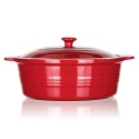 NACZYNIE CERAMICZNE Z POKRYWĄ DO ZAPIEKANIA 26 cm 3L BANQUET CULINARIA