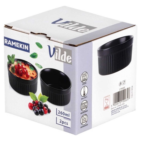 MISECZKI KOKILKI PORCELANOWE 260ml DO ZAPIEKANIA 2 szt. 279040