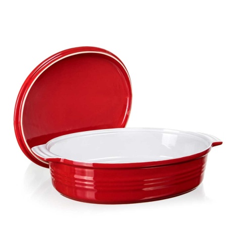 BRYTFANNA CERAMICZNA Z POKRYWĄ DO ZAPIEKANIA 3,6L BANQUET CULINARIA