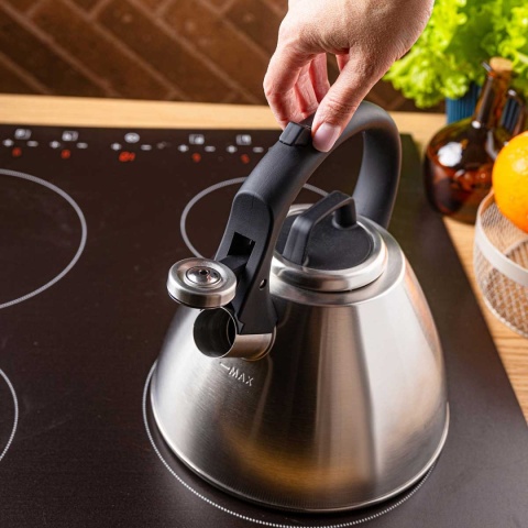 CZAJNIK STALOWY Z GWIZDKIEM 2,5L KLAUSBERG KB-7951