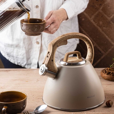 CZAJNIK STALOWY Z GWIZDKIEM 2,5L KLAUSBERG KB-7954