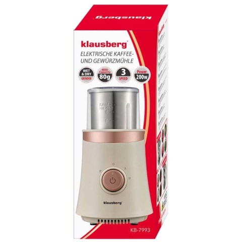 ELEKTRYCZNY MŁYNEK DO KAWY PRZYPRAW OWOCÓW KLAUSBERG KB-7993