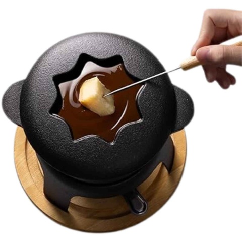 FONDUE ŻELIWNE ZESTAW DLA 6 OSÓB KINGHOFF KH-1195