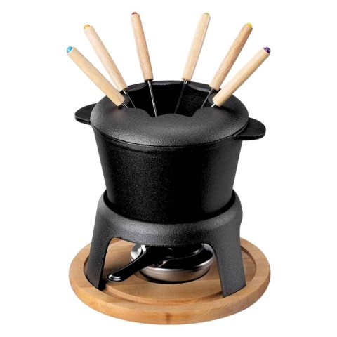 FONDUE ŻELIWNE ZESTAW DLA 6 OSÓB KINGHOFF KH-1195