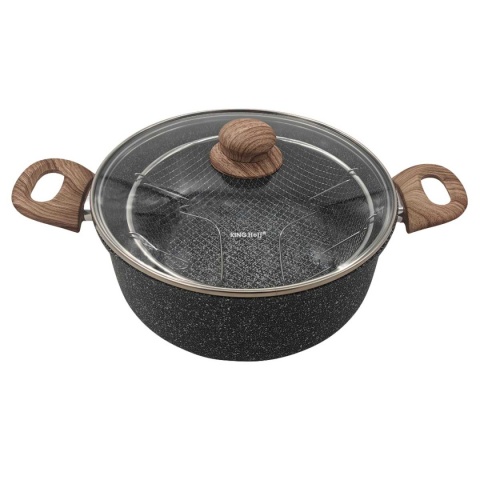 GARNEK MARMUROWY Z KOSZEM DO SMAŻENIA KINGHOFF KH-1985 4L