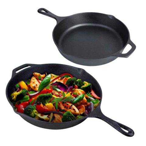 PATELNIA ŻELIWNA HAGE 31cm Z UCHEM INDUKCJA