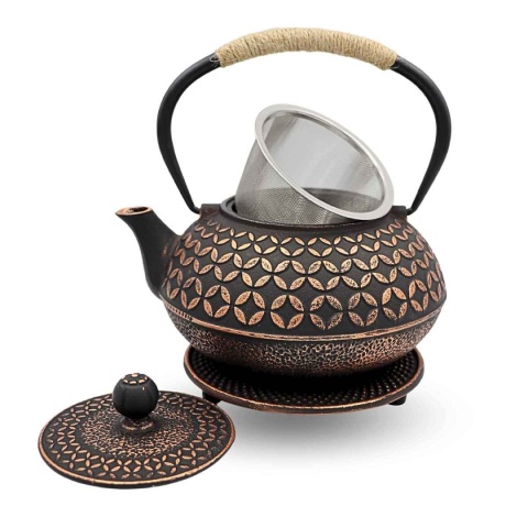 ZAPARZACZ ŻELIWNY DZBANEK 900ml Z FILTREM i FILIŻANKAMI PREZENT