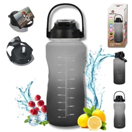 BUTELKA BIDON ZE SŁOMKĄ NA WODĘ 2L KINGHOFF KH-2009