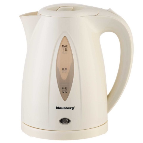 CZAJNIK ELEKTRYCZNY 1,2L KLAUSBERG KB-9002 KREMOWY