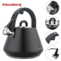 CZAJNIK STALOWY Z GWIZDKIEM 2,5L KLAUSBERG KB-7948 CZARNY