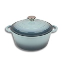 EMALIOWANY GARNEK ŻELIWNY 24cm 4L HAGE SEA SALT