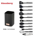 ZESTAW 12 SILIKONOWYCH PRZYBORÓW KUCHENNYCH W STOJAKU KLAUSBERG KB-9011
