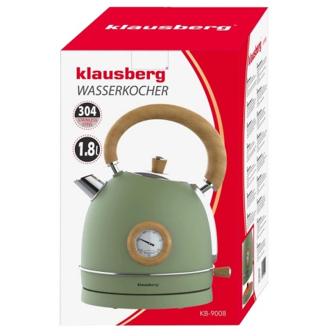 CZAJNIK ELEKTRYCZNY 1,8L Z TERMOMETREM KLAUSBERG KB-9008 RETRO