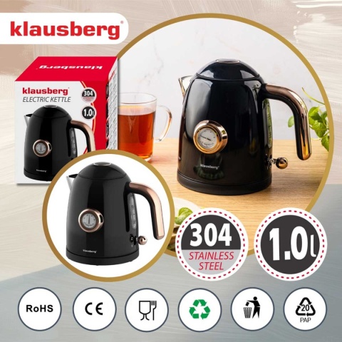 CZAJNIK ELEKTRYCZNY 1L Z TERMOMETREM KLAUSBERG KB-9017