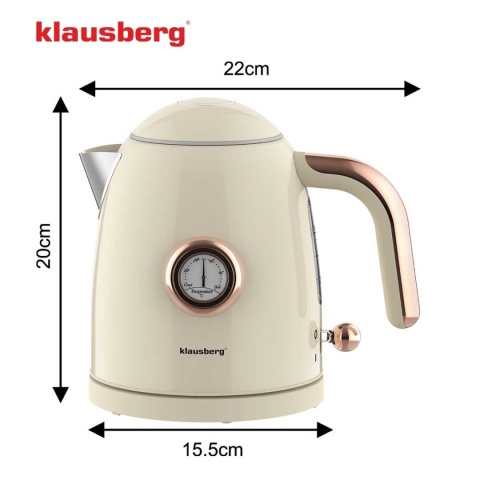 CZAJNIK ELEKTRYCZNY 1L Z TERMOMETREM KLAUSBERG KB-9018