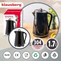 CZAJNIK ELEKTRYCZNY 1,7L KLAUSBERG KB-9015 CZARNY