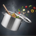 GARNEK GASTRONOMICZNY Z POKRYWĄ STALOWĄ Ø25cm 9L KINGHOFF KH-2021