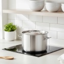 GARNEK GASTRONOMICZNY Z POKRYWĄ STALOWĄ Ø25cm 9L KINGHOFF KH-2021