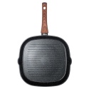 PATELNIA GRANITOWA GRILLOWA 28x28cm BLACK&WOOD 199056