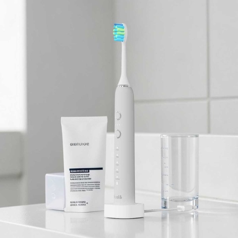 SZCZOTECZKA SONICZNA DO ZĘBÓW WYBIELAJĄCA HUSLA MEDIC 3 KOŃCÓWKI + ETUI