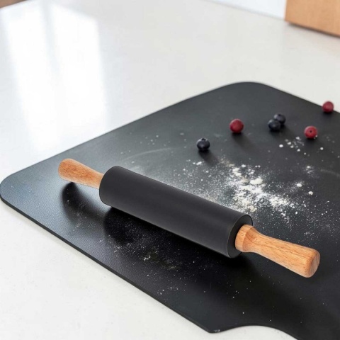 WAŁEK SILIKONOWY DO CIASTA 39 cm szary 1512