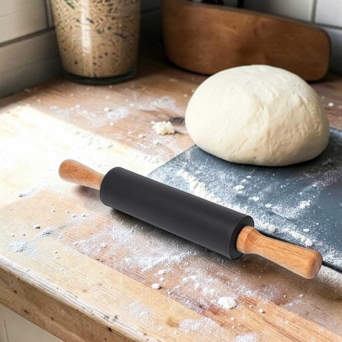 WAŁEK SILIKONOWY DO CIASTA 39 cm szary 1512