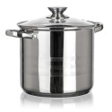GARNEK STALOWY 20cm Z POKRYWĄ BANQUET LIVING 5,6L