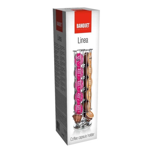 STOJAK ORGANIZER OBROTOWY NA 24 KAPSUŁKI DOLCE GUSTO BANQUET LINEA