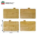 ZESTAW 4 DESEK KUCHENNYCH BAMBUSOWYCH W STOJAKU KINGHOFF KH-2010