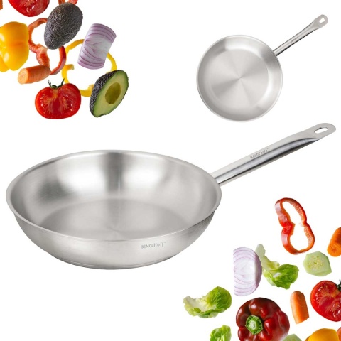 PATELNIA ZE STALI NIERDZEWNEJ 21CT 24cm KINGHOFF KH-2019