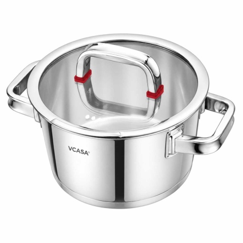 GARNEK STALOWY Z POKRYWĄ 20cm 3.2L VCASA VC-90104 SIERRA