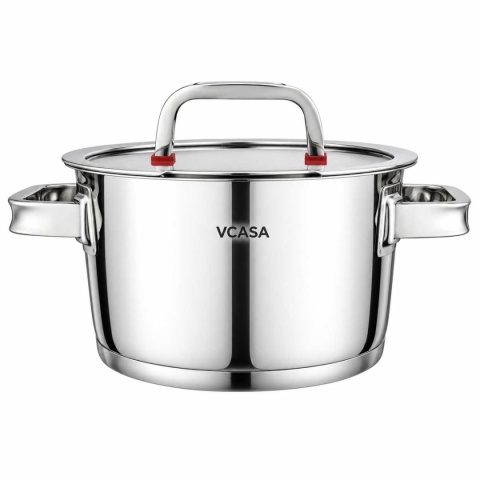GARNEK STALOWY Z POKRYWĄ 20cm 3.2L VCASA VC-90104 SIERRA
