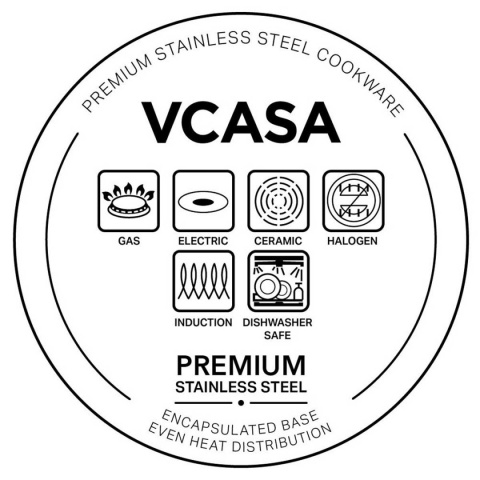 GARNEK STALOWY Z POKRYWĄ 20cm 3.2L VCASA VC-90104 SIERRA