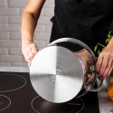 GARNEK STALOWY Z POKRYWĄ 24cm 5.2L VCASA VC-90105 SIERRA
