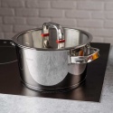 GARNEK STALOWY Z POKRYWĄ 24cm 5.2L VCASA VC-90105 SIERRA