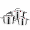 ZESTAW GARNKÓW STALOWYCH 16/20/24cm 6 ELEMENTÓW VCASA VC-90108 SIERRA