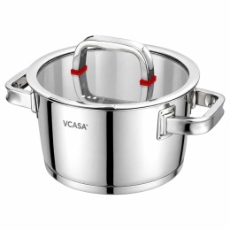 GARNEK STALOWY Z POKRYWĄ 16cm 1,6L VCASA VC-90102 SIERRA